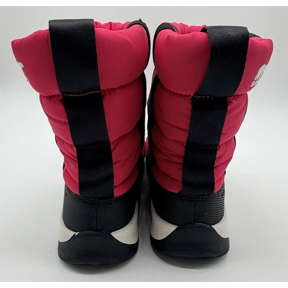Sorel Winter Boot Size 4 Kids Cactus Pink Black Youth Whitney™ II Puffy